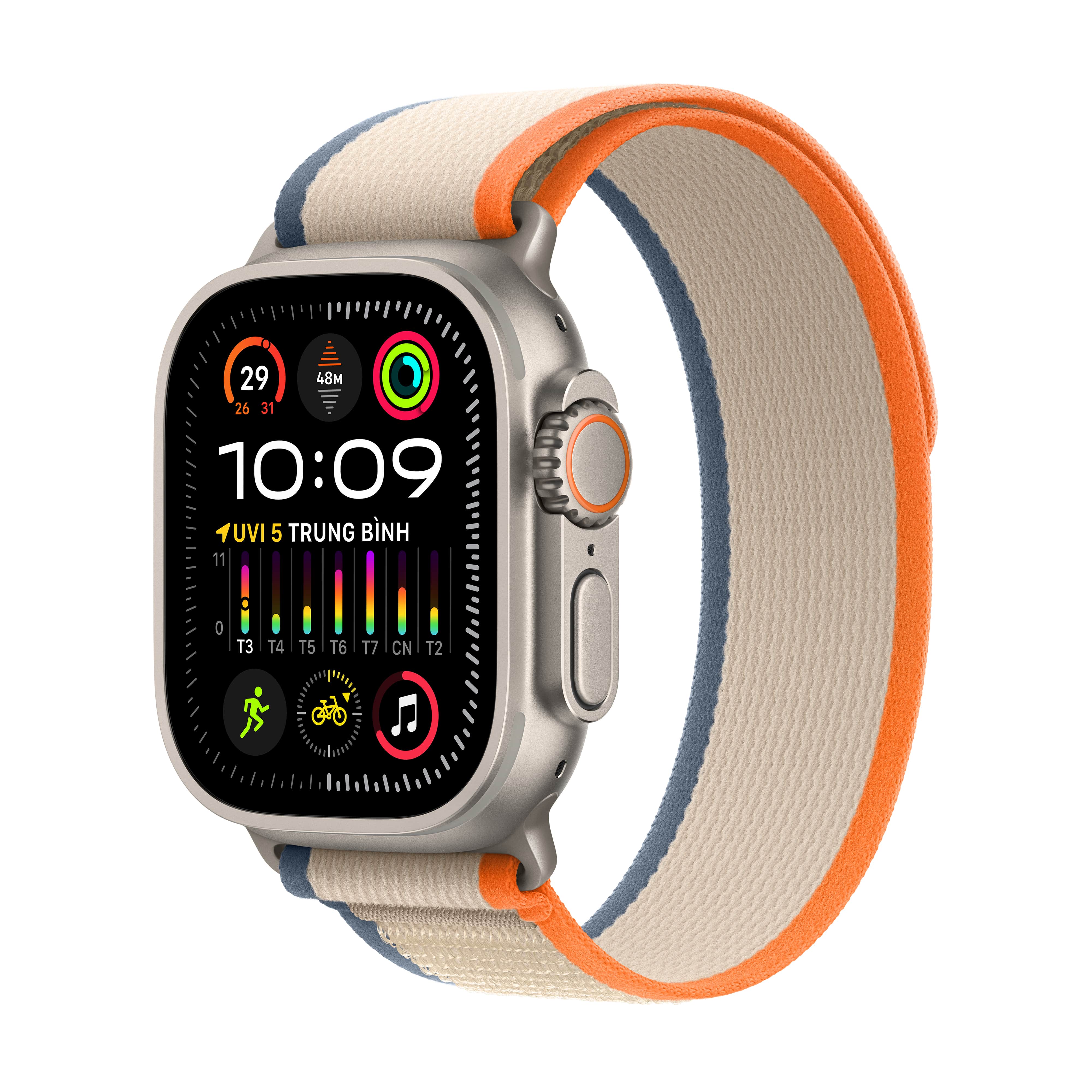 Apple Watch Ultra 2 (Cellular) 49mm Viền Titanium, Dây Trail - M/L Chính Hãng